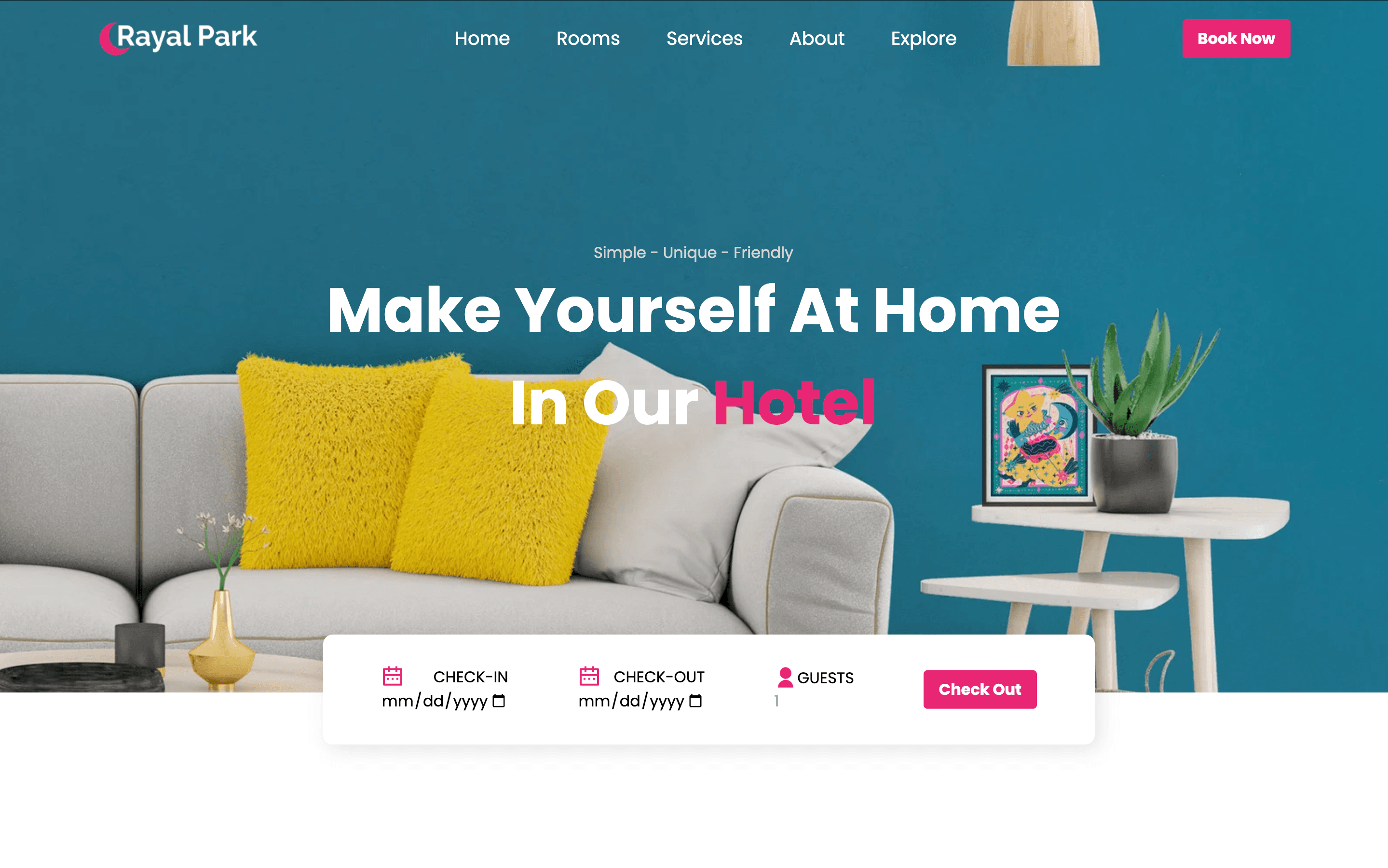 Hotel Landing Page