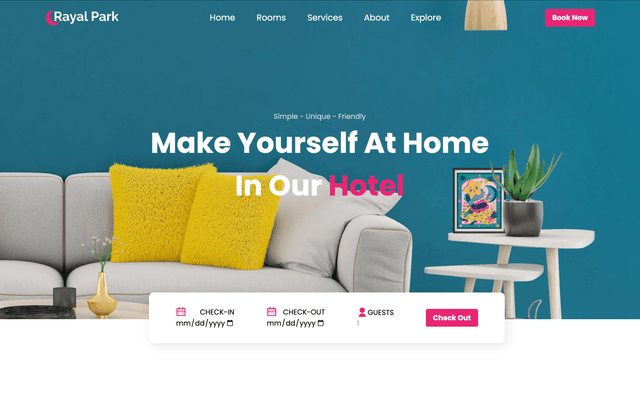 Hotel Landing Page